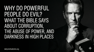 "Why Do Powerful People Do Evil? What the Bible Says About Corruption, the Abuse of Power, and Darkness in High Places"